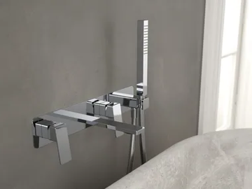 PA36 - Wall-mounted Recessed brass bathtub set by Rubinetterie Treemme