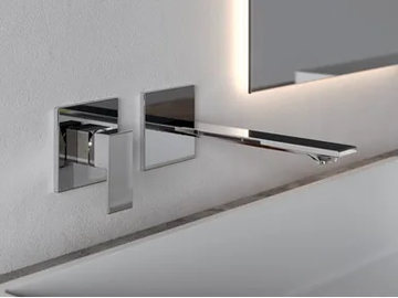 Q30 - Single handle brass washbasin mixer by Rubinetterie Treemme