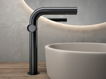 WATERTUBE - High single handle steel washbasin mixer by Rubinetterie Treemme