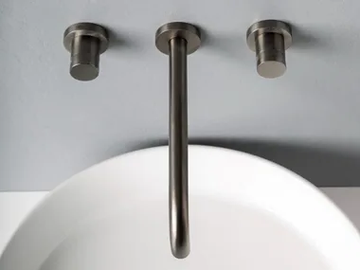 X-CHANGE - 3 hole wall-mounted washbasin tap by Rubinetterie Treemme
