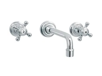 1920-1921 - 3 hole wall-mounted washbasin mixer by RVB