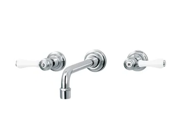 1935 LIMOGES - 3 hole wall-mounted washbasin mixer by RVB