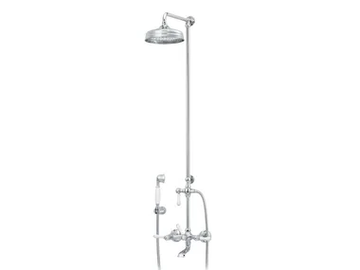 1935 LIMOGES - Wall-mounted brass shower panel with overhead shower by RVB