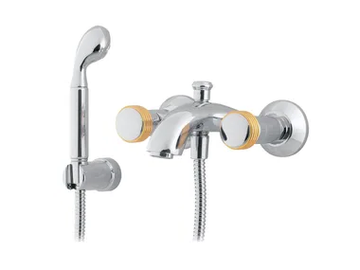 AMBOISE - 2 hole wall-mounted bathtub mixer with hand shower by RVB