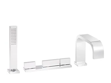 ANDREW - Thermostatic bathtub set with hand shower by RVB