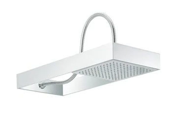 ANDREW - Wall-mounted rain shower with anti-lime system by RVB