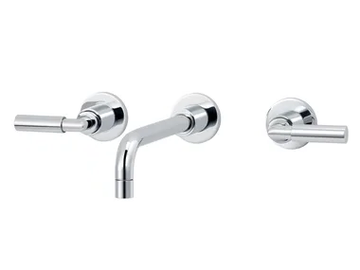 CLIFF - 3 hole wall-mounted washbasin mixer by RVB