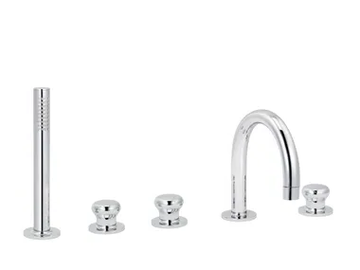 DEVILLE - 5 hole bathtub set with hand shower by RVB
