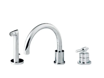 DYNAMIC - 3 hole single handle bathtub set with hand shower by RVB