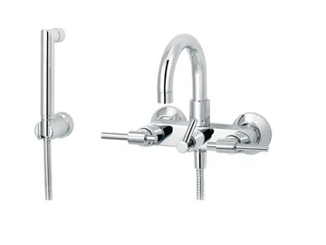 DYNAMIC - Wall-mounted bathtub mixer by RVB