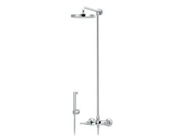 DYNAMIC - Wall-mounted shower panel with hand shower by RVB