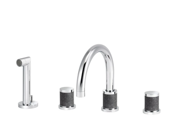 FLAMANT DOCKS - 4 hole bathtub set with hand shower by RVB
