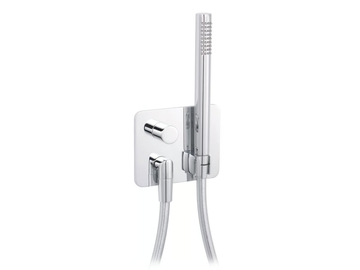 SLIDE - Shower tap with hand shower with plate by RVB