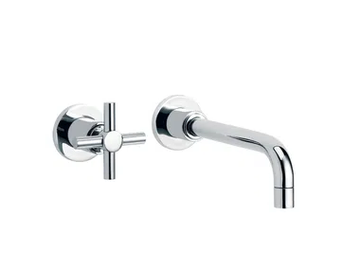 SULLY - 2 hole wall-mounted washbasin tap by RVB