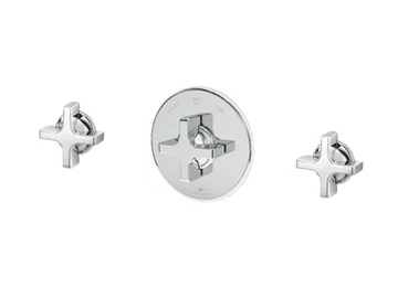 TIMES - 3 hole thermostatic chromed brass shower set by RVB