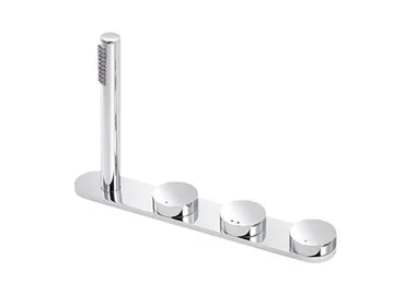 TUNE - Thermostatic bathtub set with hand shower by RVB
