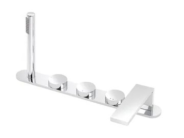 TUNE - Thermostatic bathtub set with hand shower by RVB