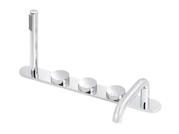 TUNE - Thermostatic metal bathtub set with hand shower by RVB