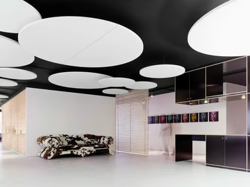 Ecophon Solo™ Circle XL - Glass wool acoustic ceiling clouds _ saint-gobain by Saint Gobain