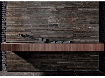 ADDA - Wall-mounted rectangular washbasin by Salvatori