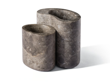 ANIMA - Countertop stone toothbrush holder by Salvatori