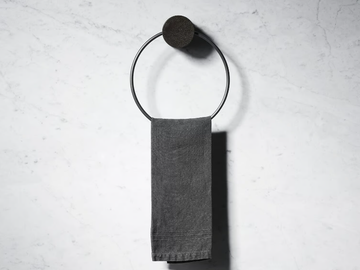 FONTANE BIANCHE - Marble towel ring by Salvatori