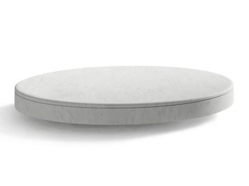 OMPHALOS - Low round stone coffee table by Salvatori