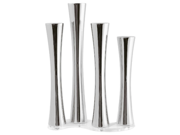 BAMBOO - Stainless steel candlestick by Sambonet