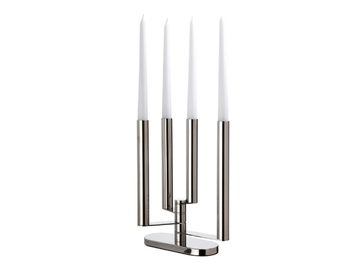 DOMUS - Stainless steel candle holder by Sambonet