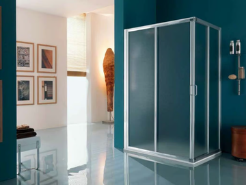 AMERICA - 2 places rectangular shower cabin with tray by Samo