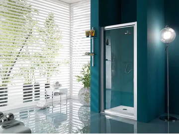 AMERICA - Niche shower cabin with hinged door with tray by Samo