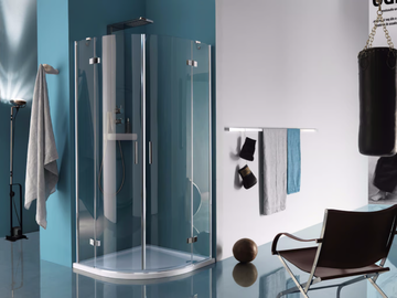 GRAND POLARIS - Semicircular shower cabin with hinged door by Samo