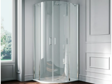 POLARIS - Corner semicircular tempered glass shower cabin by Samo