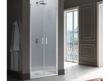 POLARIS - Niche tempered glass shower cabin with hinged door by Samo
