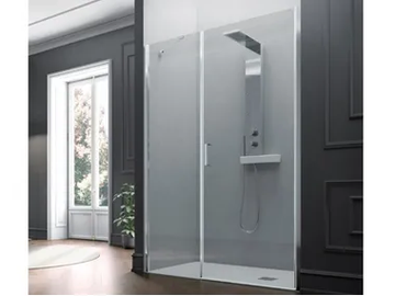 POLARIS - Niche tempered glass shower cabin with hinged door by Samo