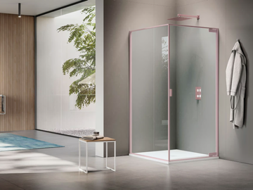 PYXIS - Pivoting hinged door only for corner with fixed wall by Samo