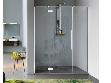 ZENITH - Niche tempered glass shower cabin with hinged door by Samo