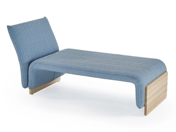 DIWAN - Upholstered chaise longue by Sancal