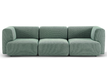 DUO MINI - Modular 3 seater cotton sofa by Sancal