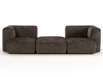 DUO MINI - Modular sectional cotton sofa by Sancal