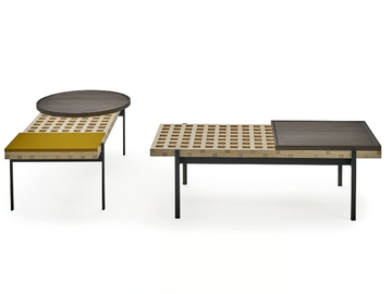 INTERCHANGE - Wooden bench / coffee table by Sancal