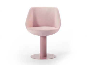 MAGNUM - Upholstered trestle-based fabric easy chair by Sancal