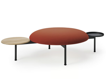 MEETING POINT - Round fabric pouf by Sancal
