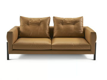 MOMIC - 2 seater leather sofa by Sancal