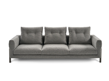 MOMIC - 3 seater fabric sofa by Sancal