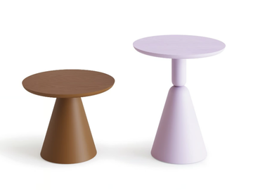 PION FRESNO - Round wooden coffee table by Sancal