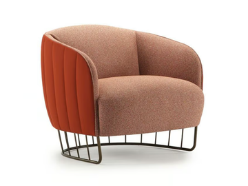 TONELLA - Fabric armchair with armrests by Sancal