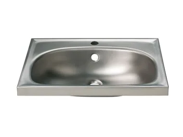 2012 - Oval single stainless steel washbasin by Saniline