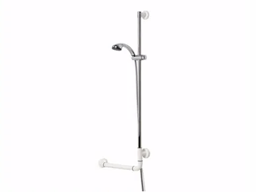 270-NY - Fixed L-shaped extruded aluminium grab bar with spray by Saniline