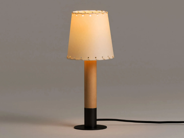 BÁSICA MÍNIMA - LED birch table lamp by Santa & Cole